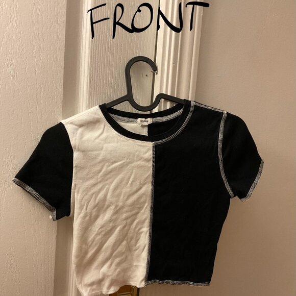 Garage black and white cropped tshirt XS - Picture 2 of 4